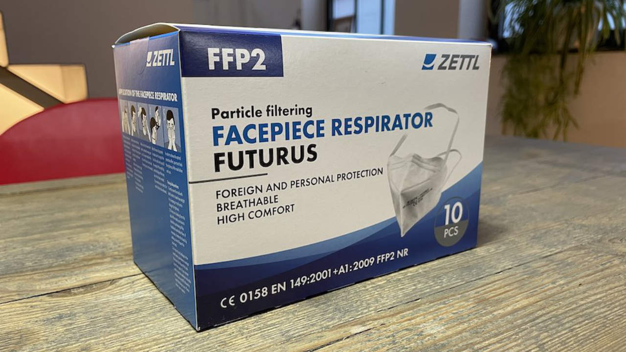 Zettl Futurus FFP2 Maske Verpackung